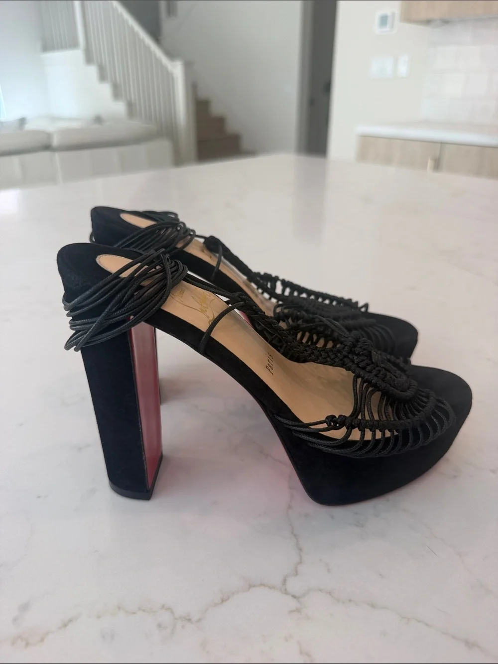 NWOT Christian Louboutin Janis Alta Platform Espadrilles